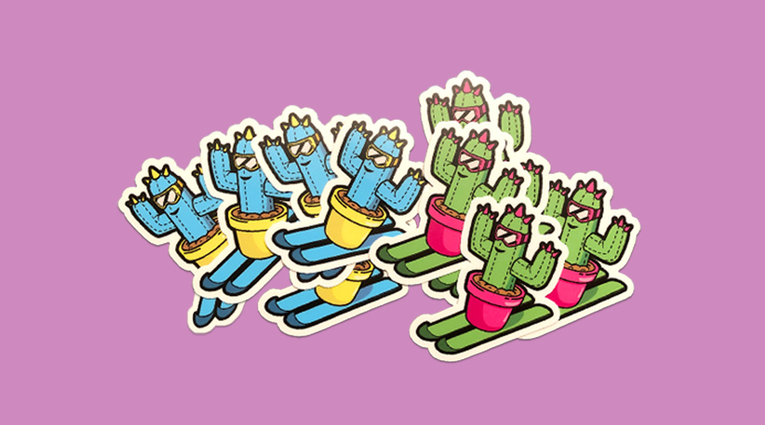 Cool Cactus Stickers